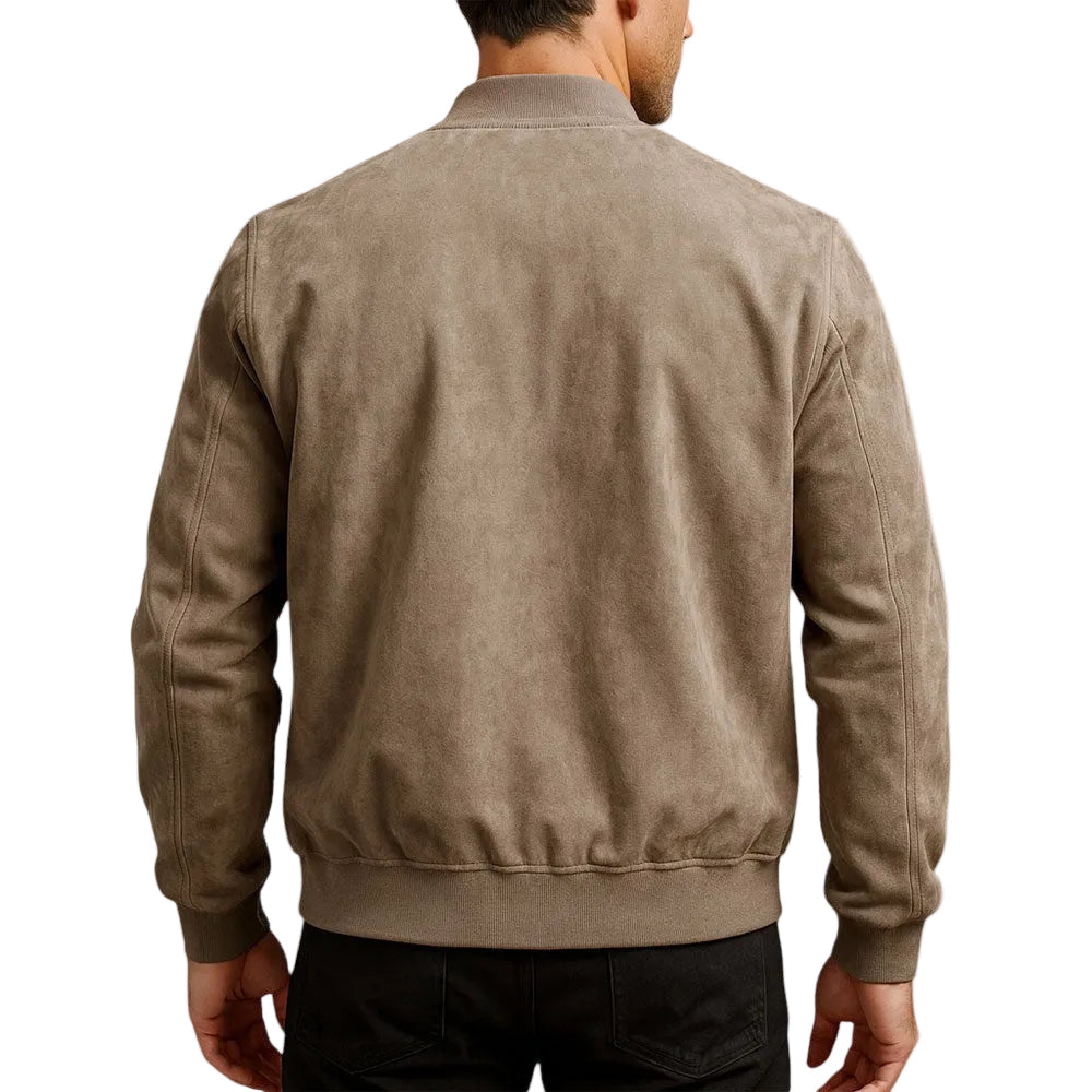 Brayden | Men’s Zip-Up Suede-Effect Jacket5