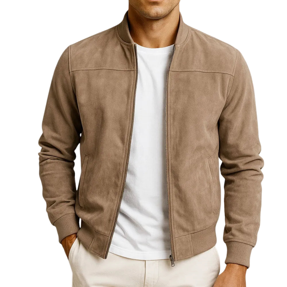 Brayden | Men’s Zip-Up Suede-Effect Jacket1