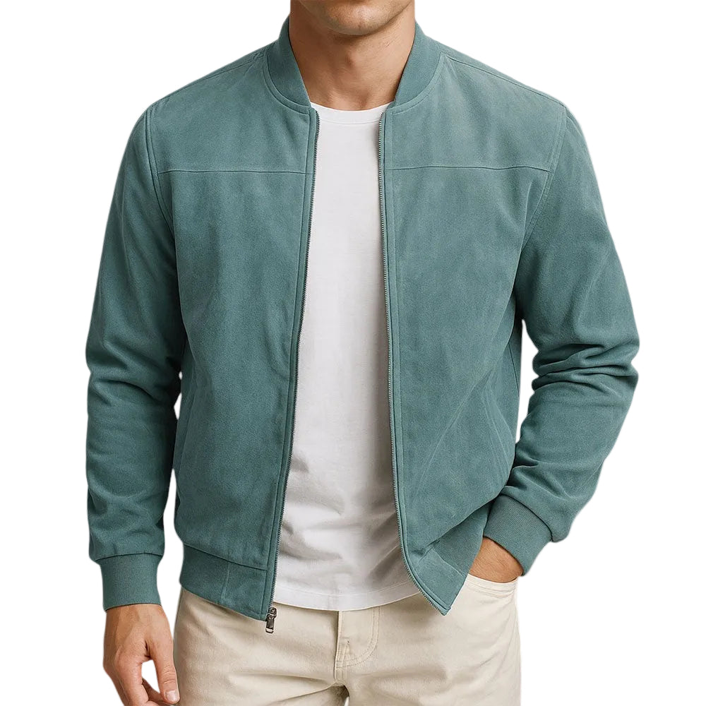 Brayden | Men’s Zip-Up Suede-Effect Jacket2