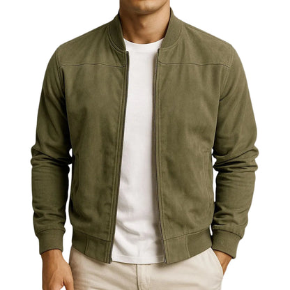 Brayden | Men’s Zip-Up Suede-Effect Jacket3