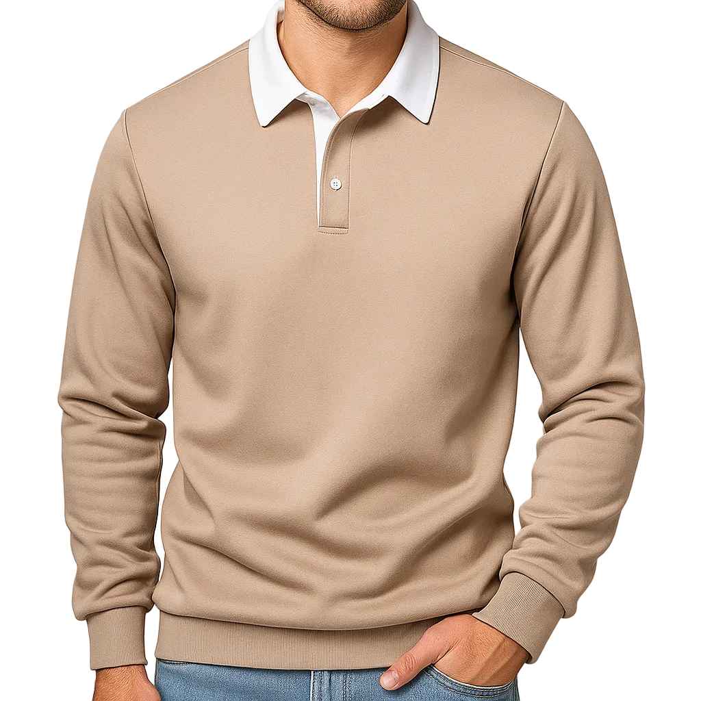 Caldwell | Men’s Knit Pullover with Contrast Collar2