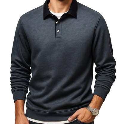 Caldwell | Men’s Knit Pullover with Contrast Collar5