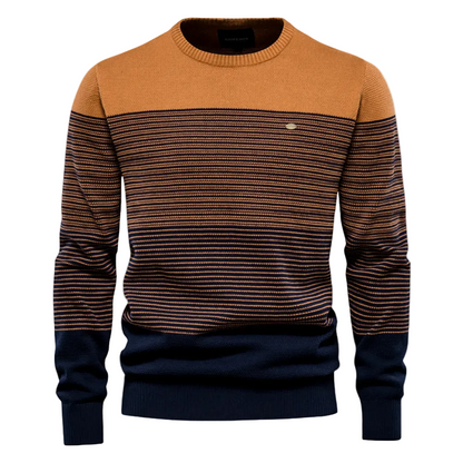 Lansbury | Men’s Soft Knit Striped Sweater1