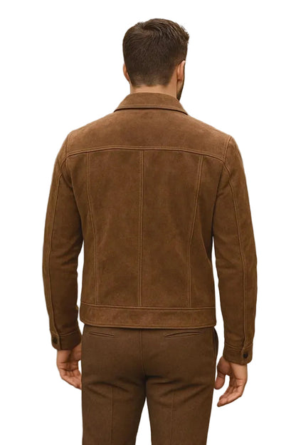 Valmont | Men’s Vintage-Style Suede Jacket4